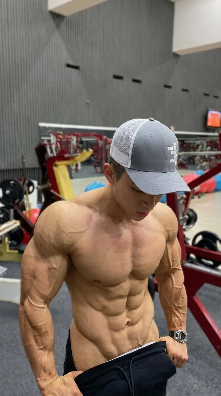 Korean Fitness Model in a Gym output 2