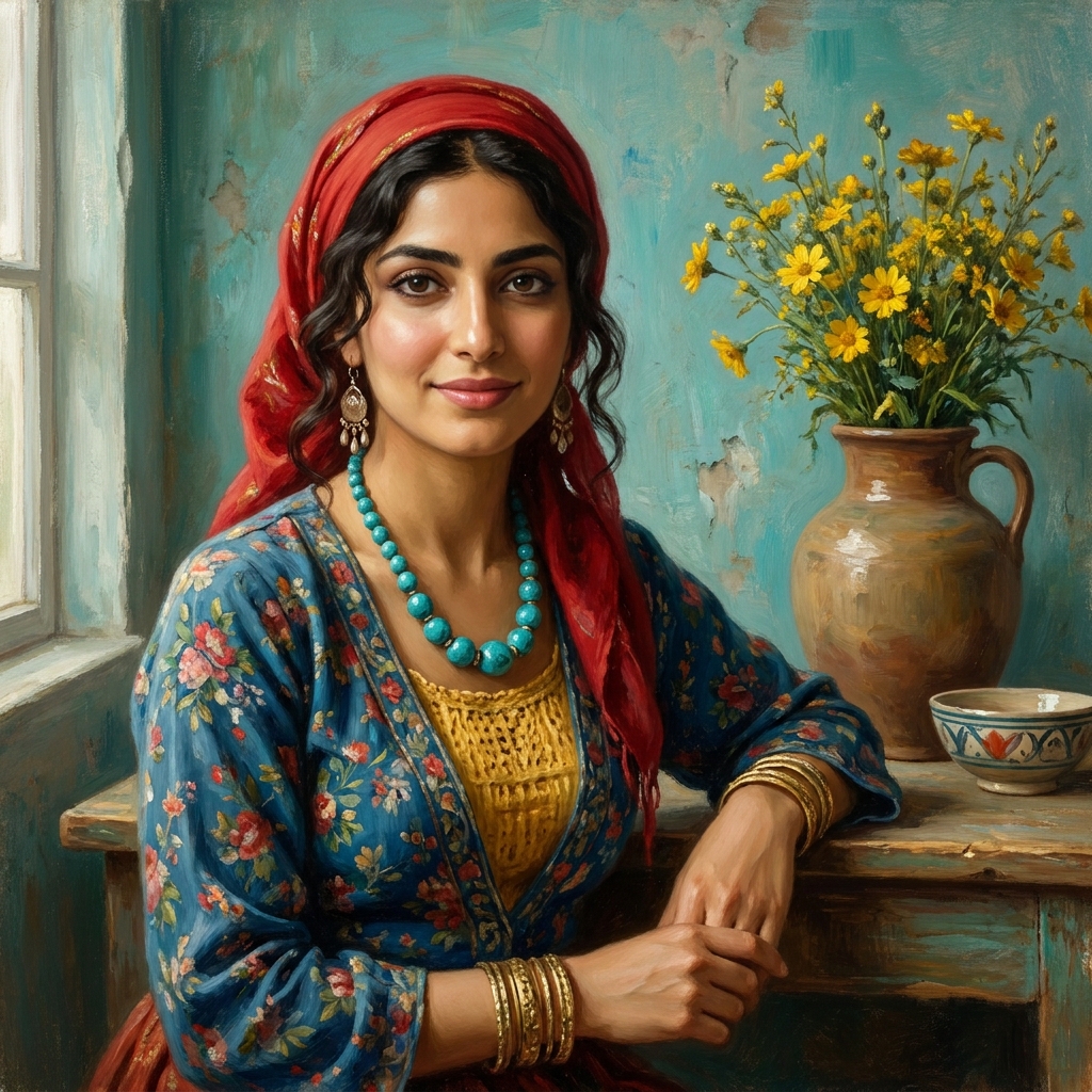 The Red Headscarf output 1
