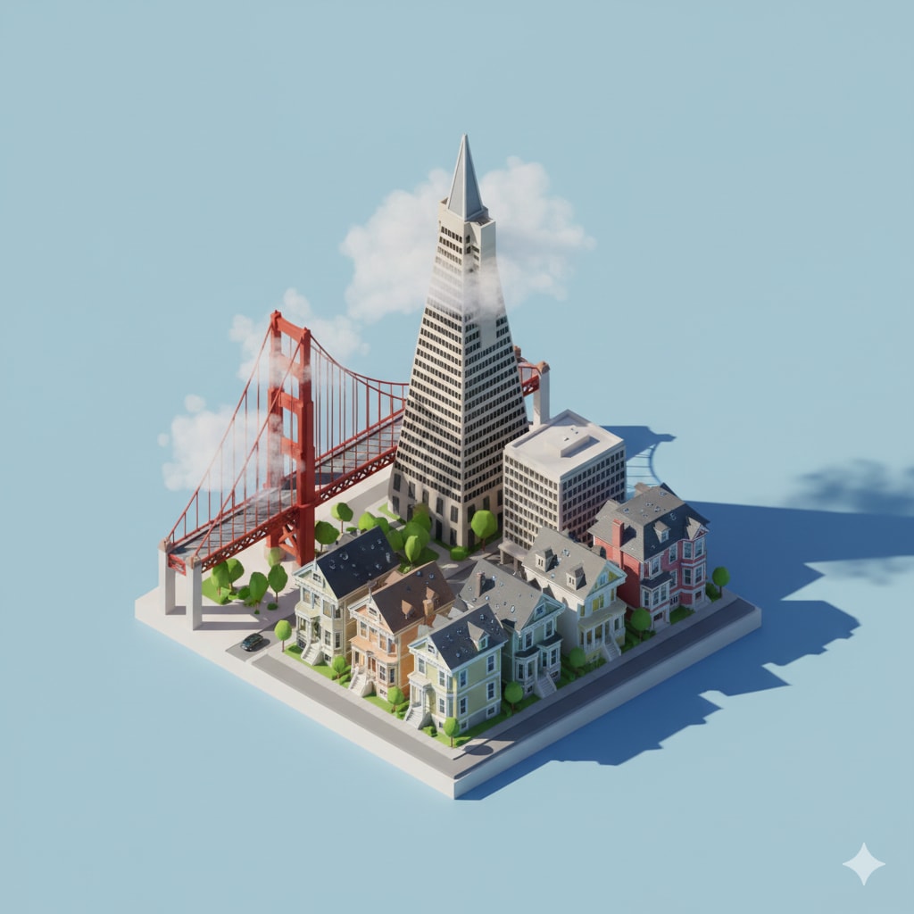 Isometric miniature 3D cartoon city scene output 2