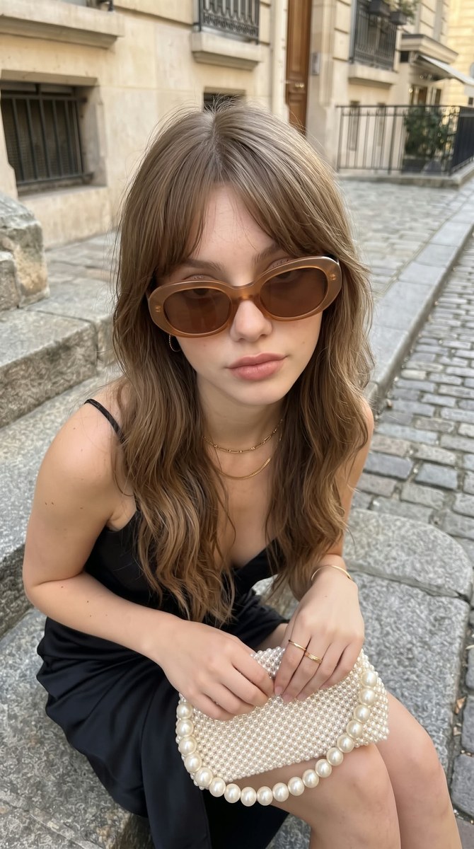 Parisian Street-Style Portrait on Stone Steps output 8