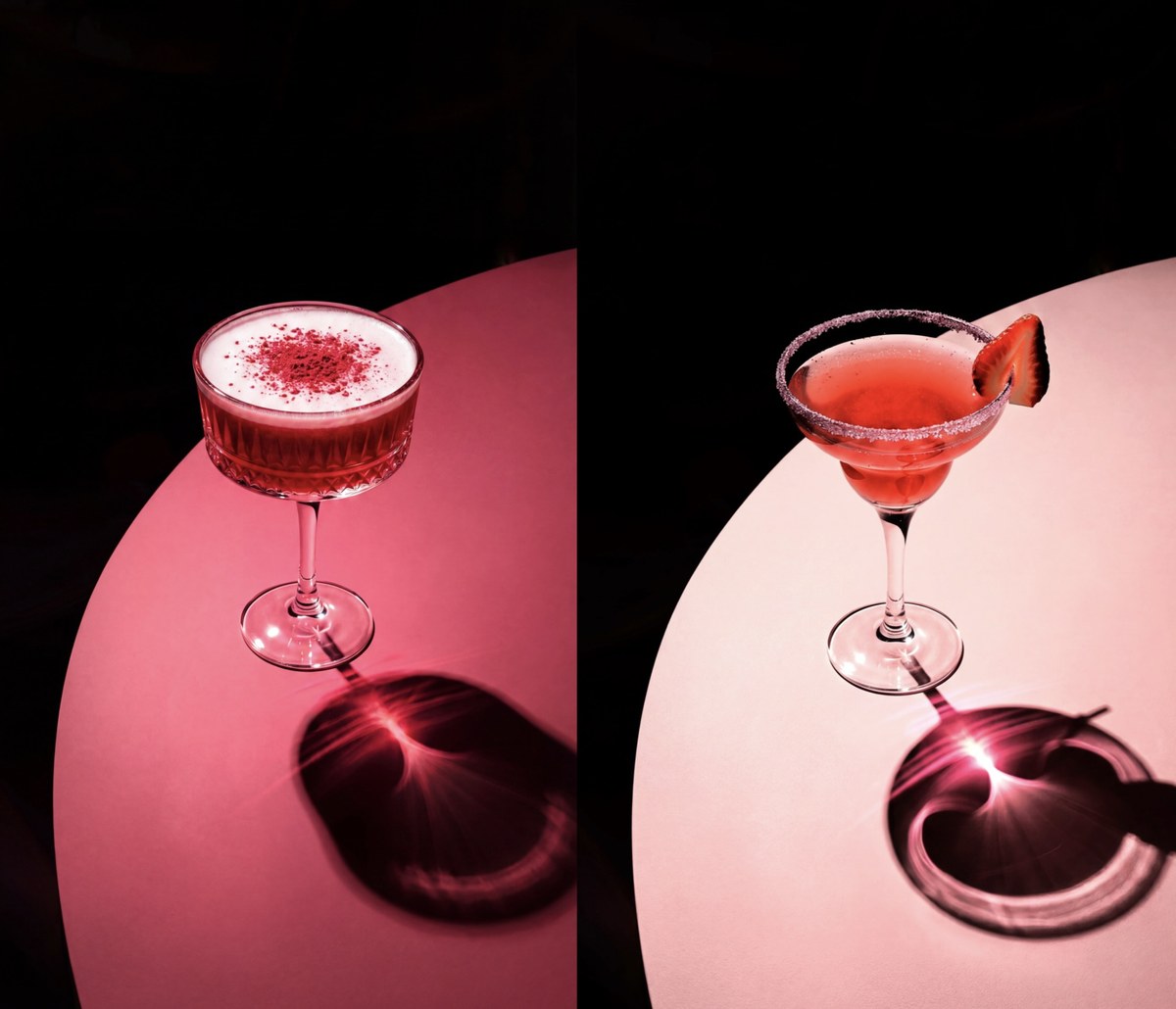 Photorealistic Cocktail with Edible Flowers