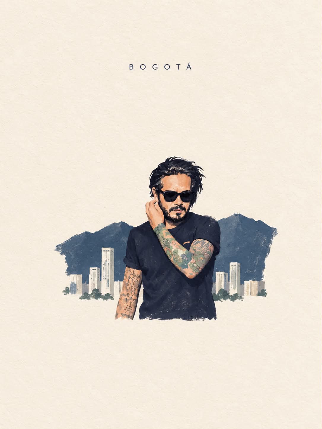 Minimalist Hand-Drawn Editorial Cover from a Photo output 4