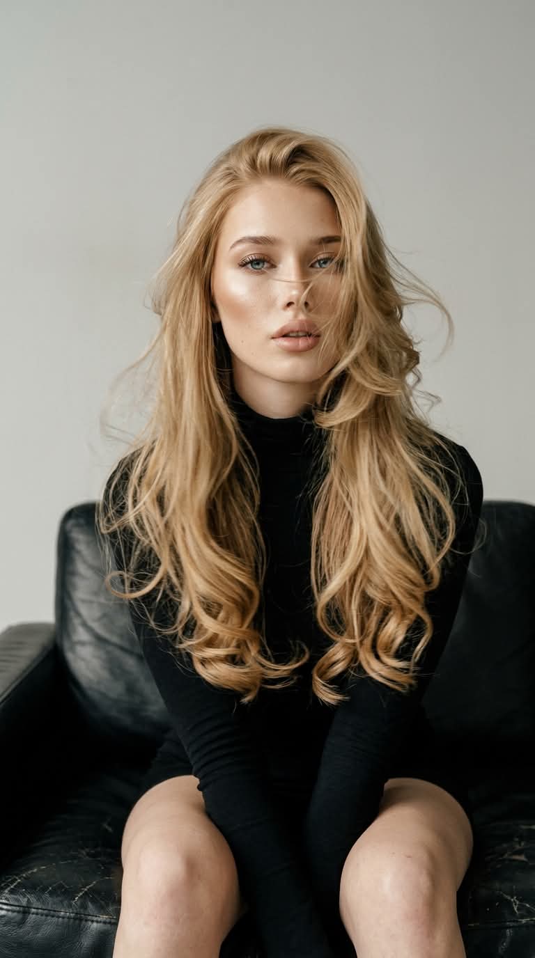 Spontaneous Luxury-Fashion Studio Portrait output 2