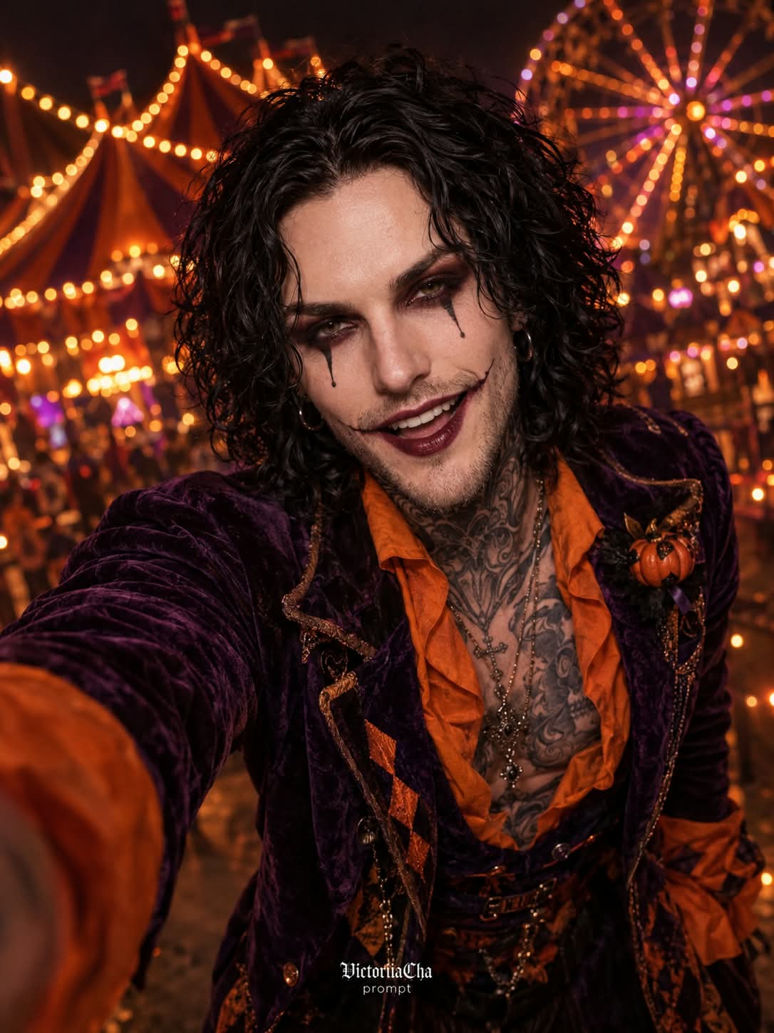 Gothic Halloween Carnival Selfie output 2