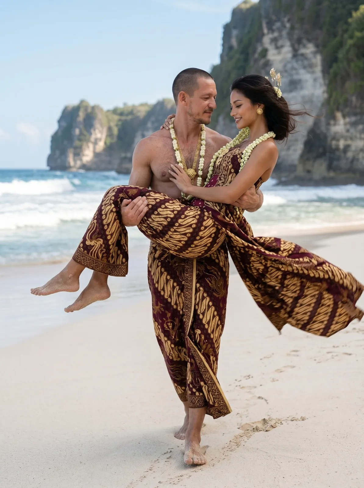 Javanese Wedding Couture on a Tropical Beach output 4