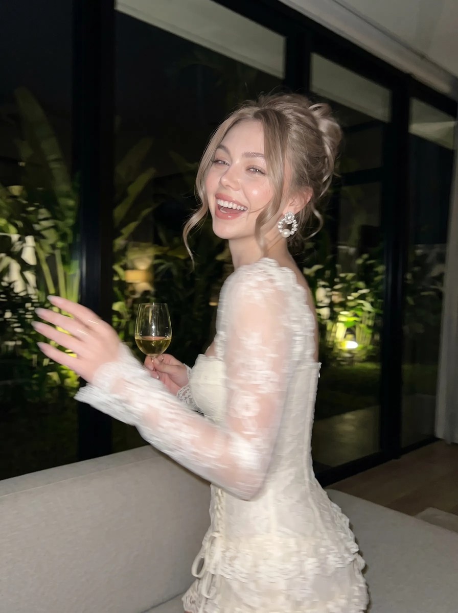 Nighttime Champagne Editorial Portrait output 19