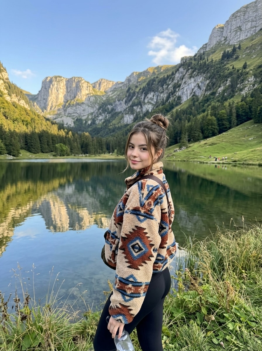 Alpine Golden Hour Granola Portrait