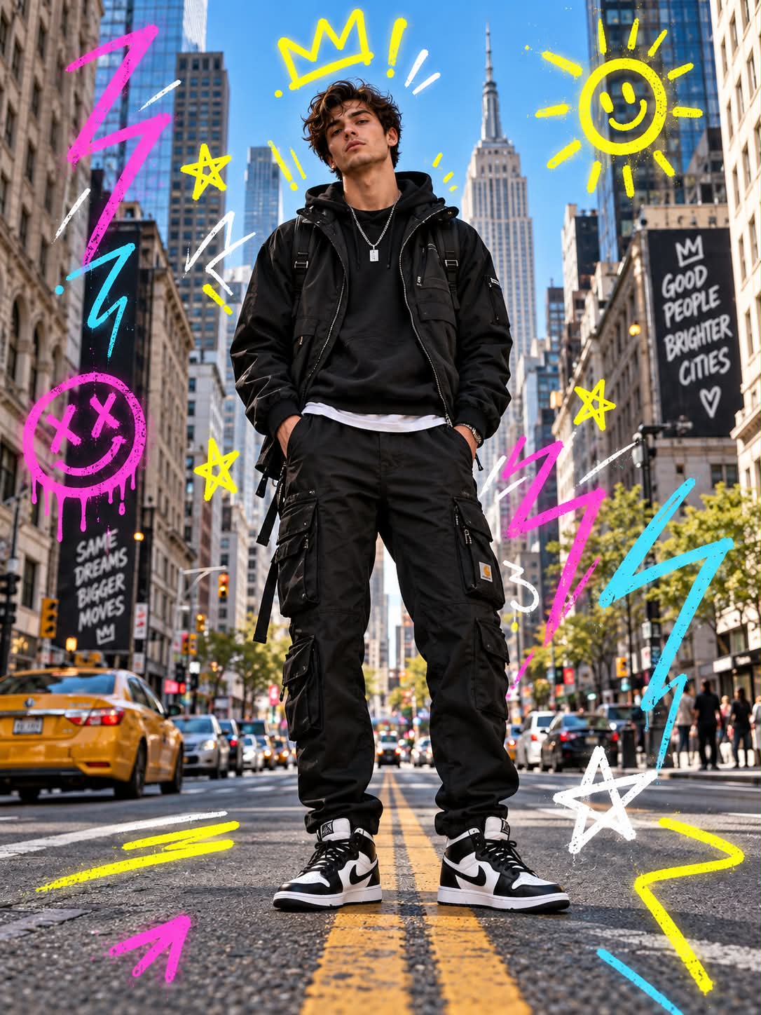 Neon Doodle Street-Style Editorial output 2