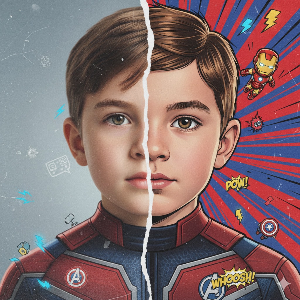 Hyper-Realistic Marvel Comic Fusion Image Generation output 1