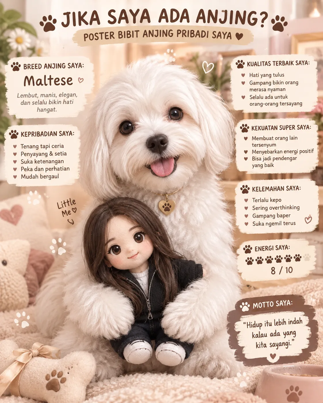 Photorealistic Personalized Fox Personality Poster