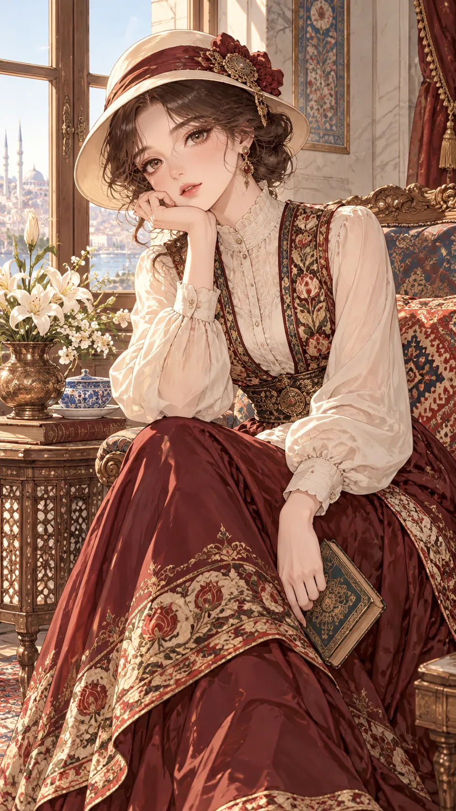 The Anatolian Elegance Muse — Vintage Fashion Art