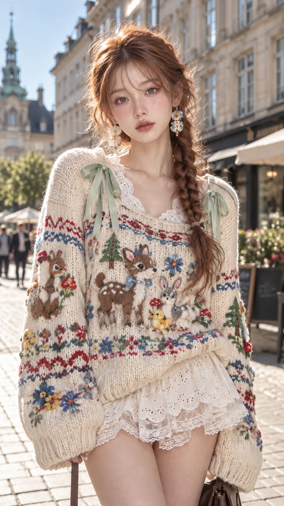 Scandinavian Knitwear on a Copenhagen Boulevard