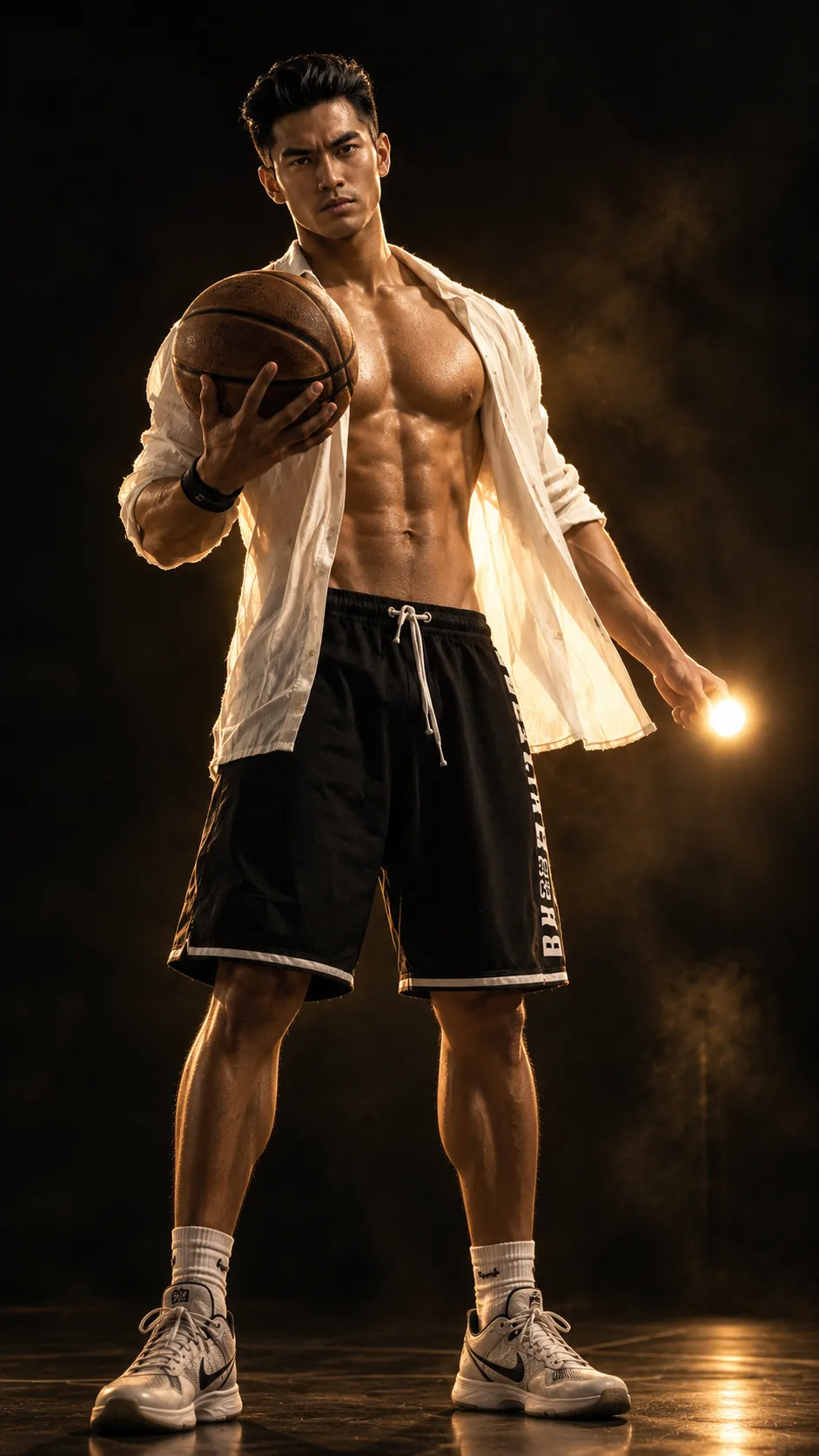 Cinematic Men’s Basketball Fitness Portrait output 1