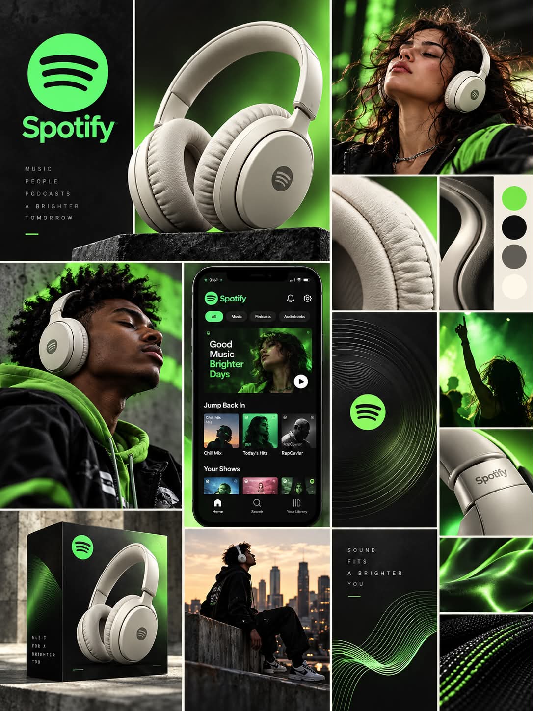 Premium Brand Campaign Moodboard output 3