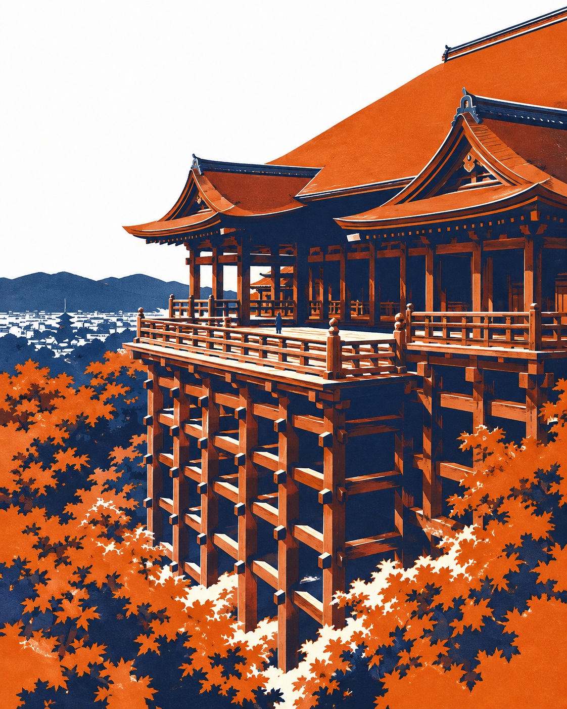Three-Color Architectural Silkscreen Print output 4
