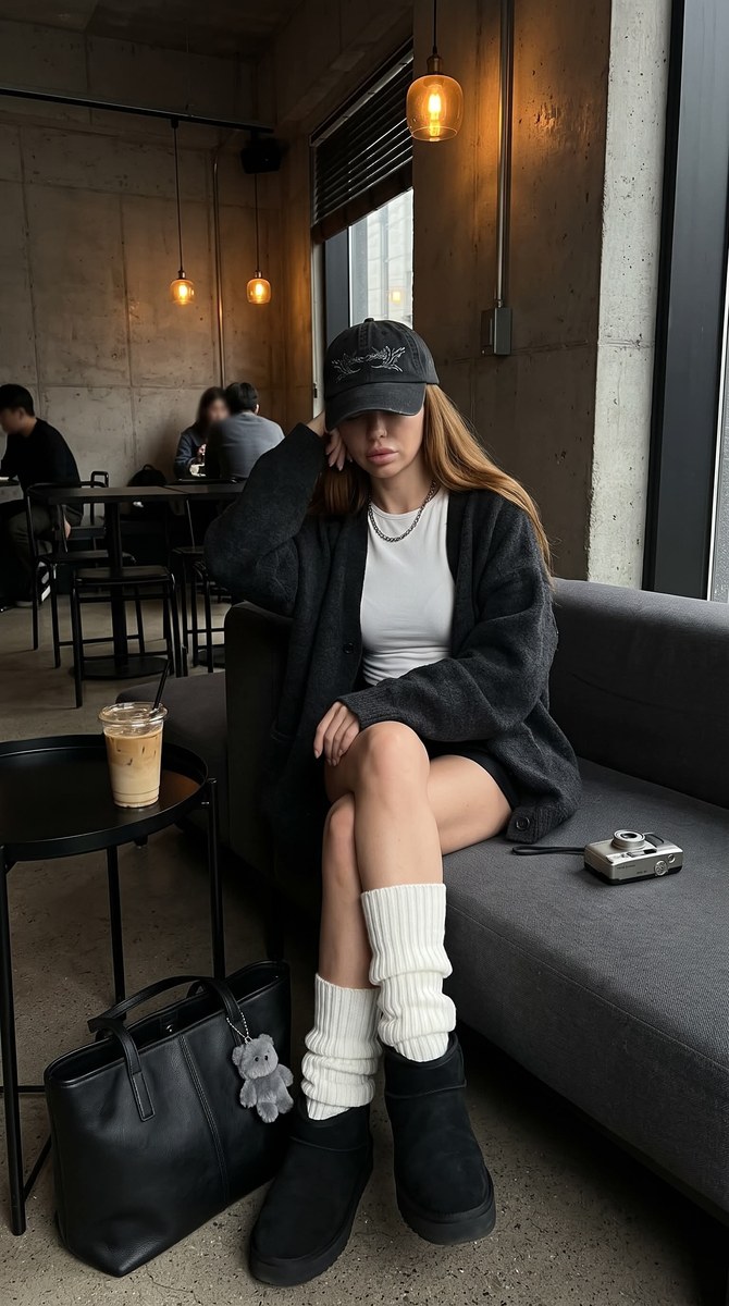 Dark Korean Café Streetwear Portrait output 2