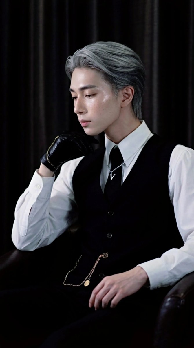 Cinematic Luxury Fashion Portrait with Antique Pocket Watch output 4