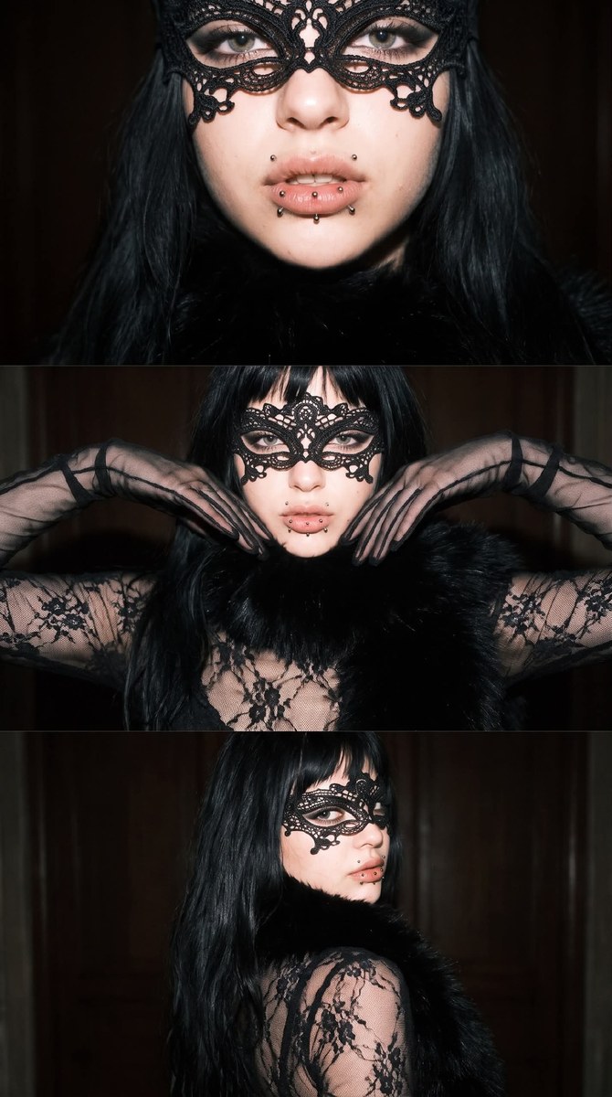 2000s Gothic Fashion Photo Collage