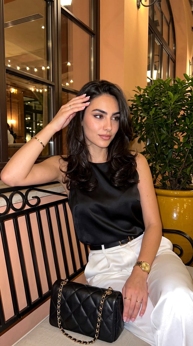 Warm Evening Restaurant Terrace Portrait output 1