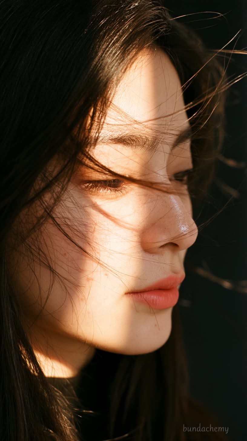 Wistful Sunlit Editorial Portrait output 3