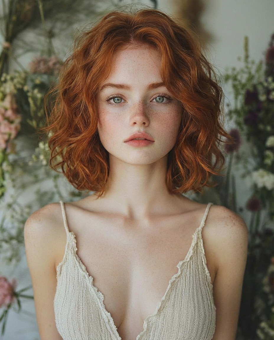Edit Hairstyle to a Layered Wavy Bob output 1