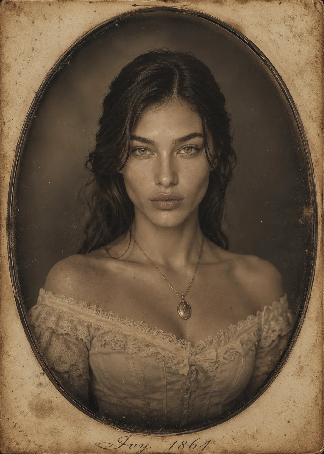 Victorian Daguerreotype Portrait from a Photo