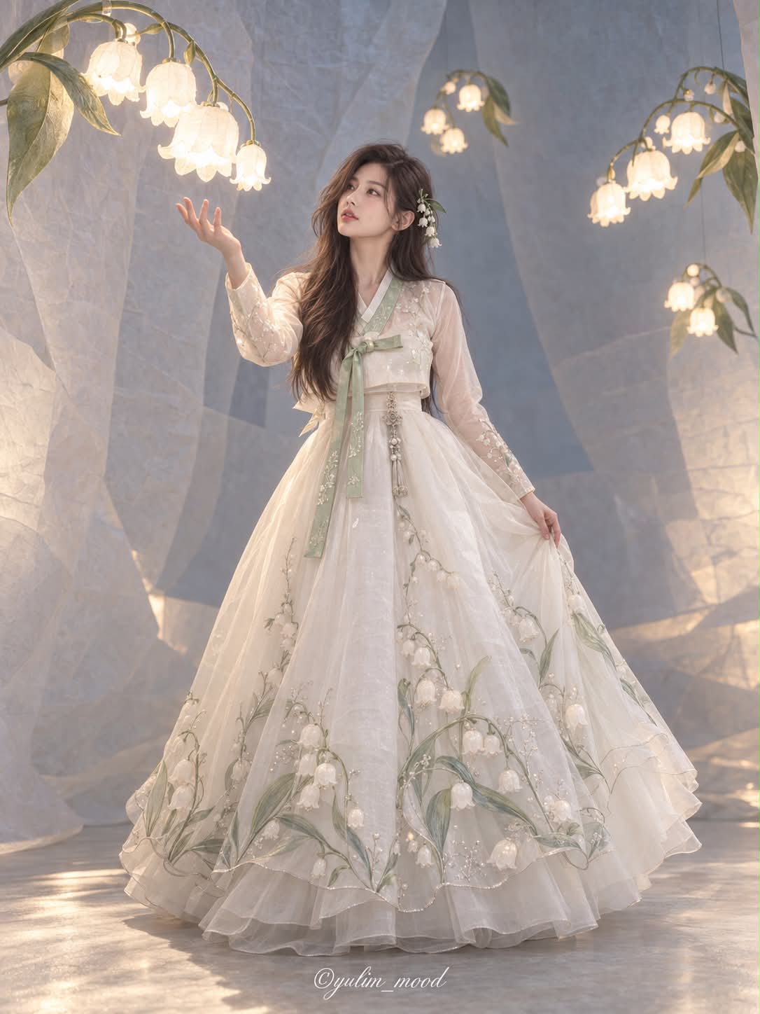 Lily-of-the-Valley Hanbok Editorial: Awakening