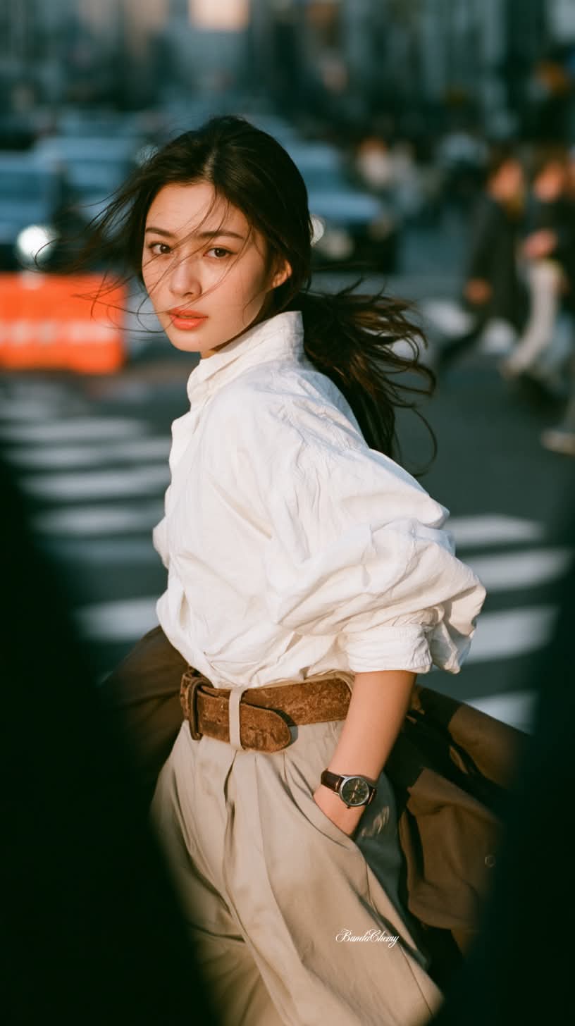 Candid Crosswalk Portrait on 35mm Film output 2
