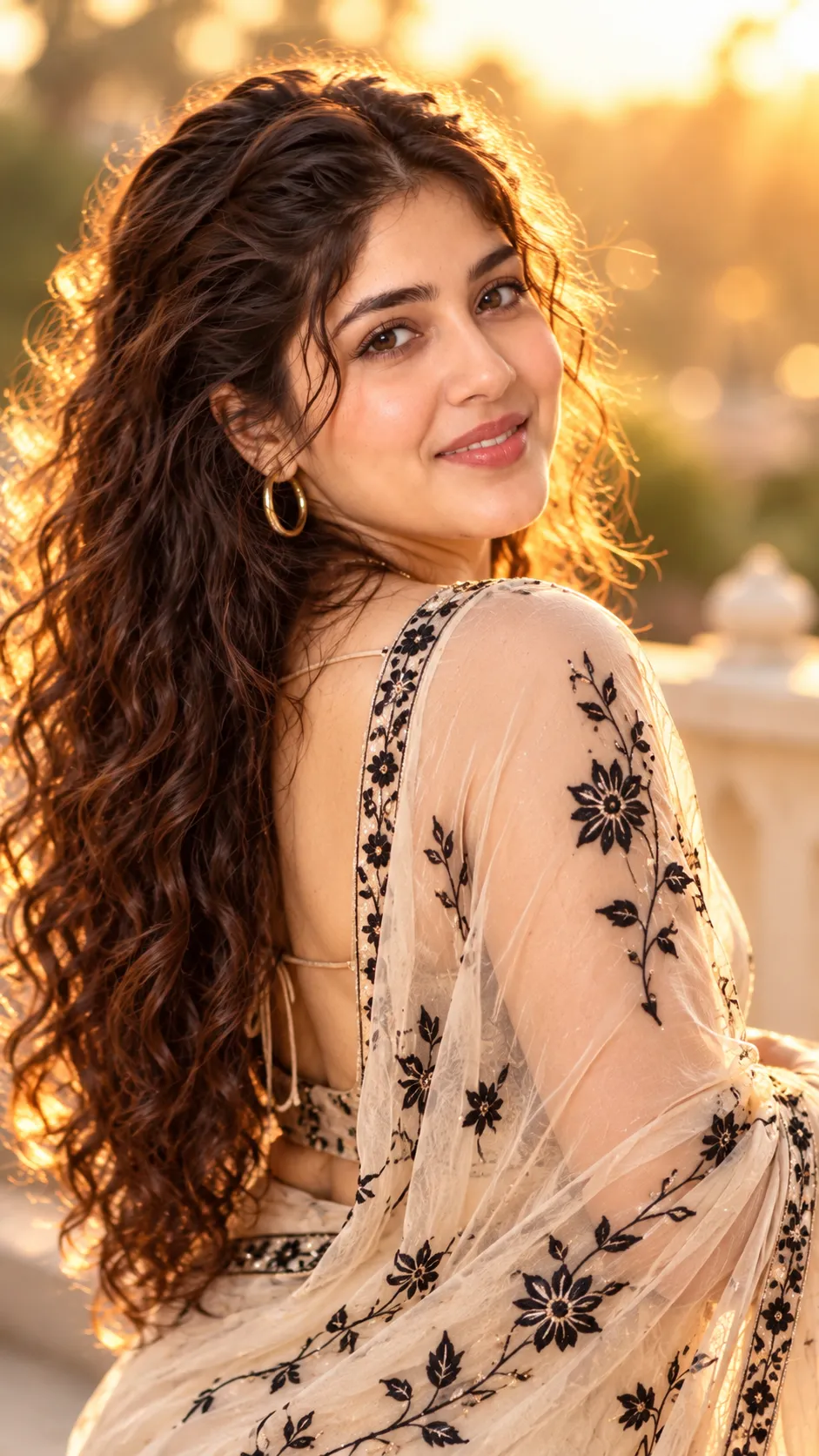 Cinematic Golden-Hour Portrait of a Young Woman