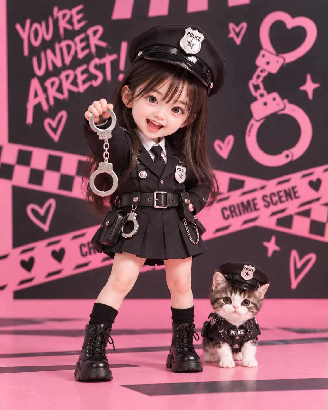 K-Pop Arrest-Agent Miniature Doll Duo output 1