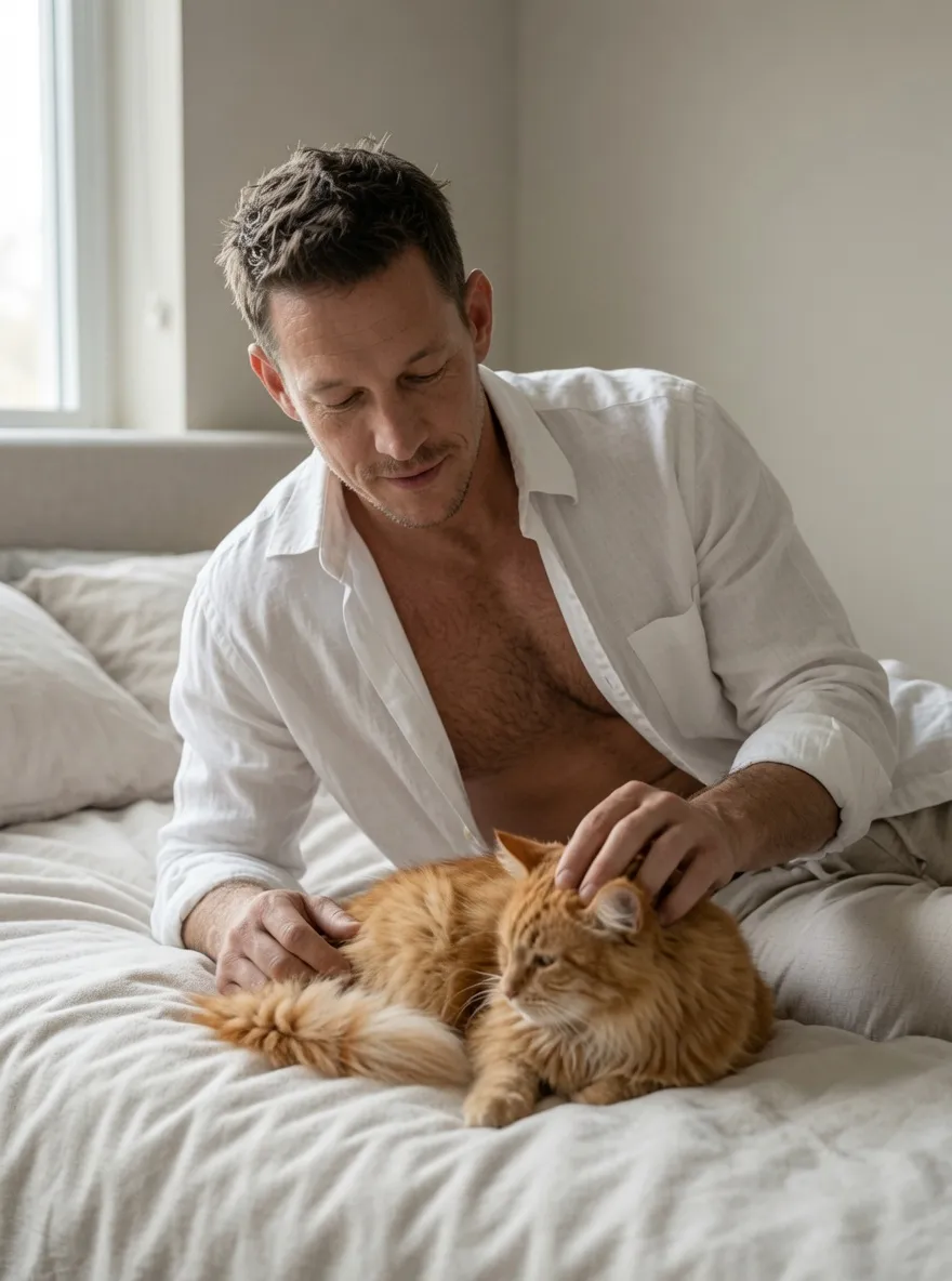 Quiet Love: Cat Interaction Image and Video Prompts