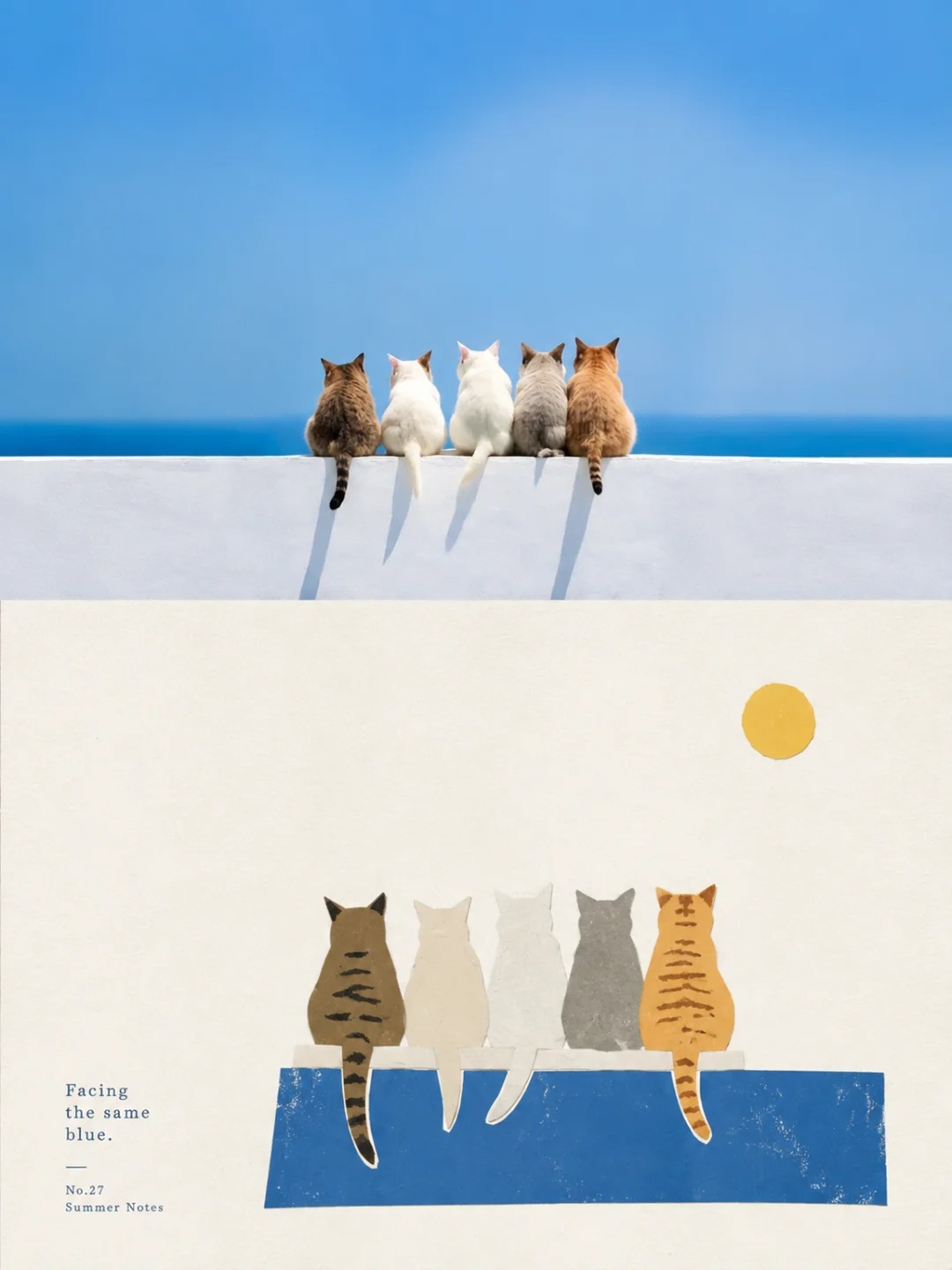 Photo-to-Paper-Cut Editorial Poster