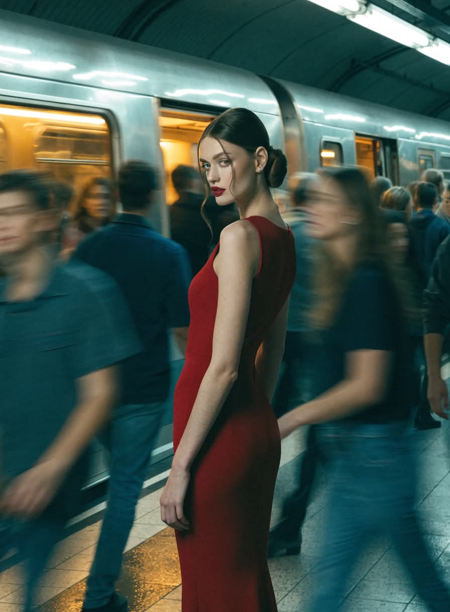Cinematic Subway Fashion Editorial output 2