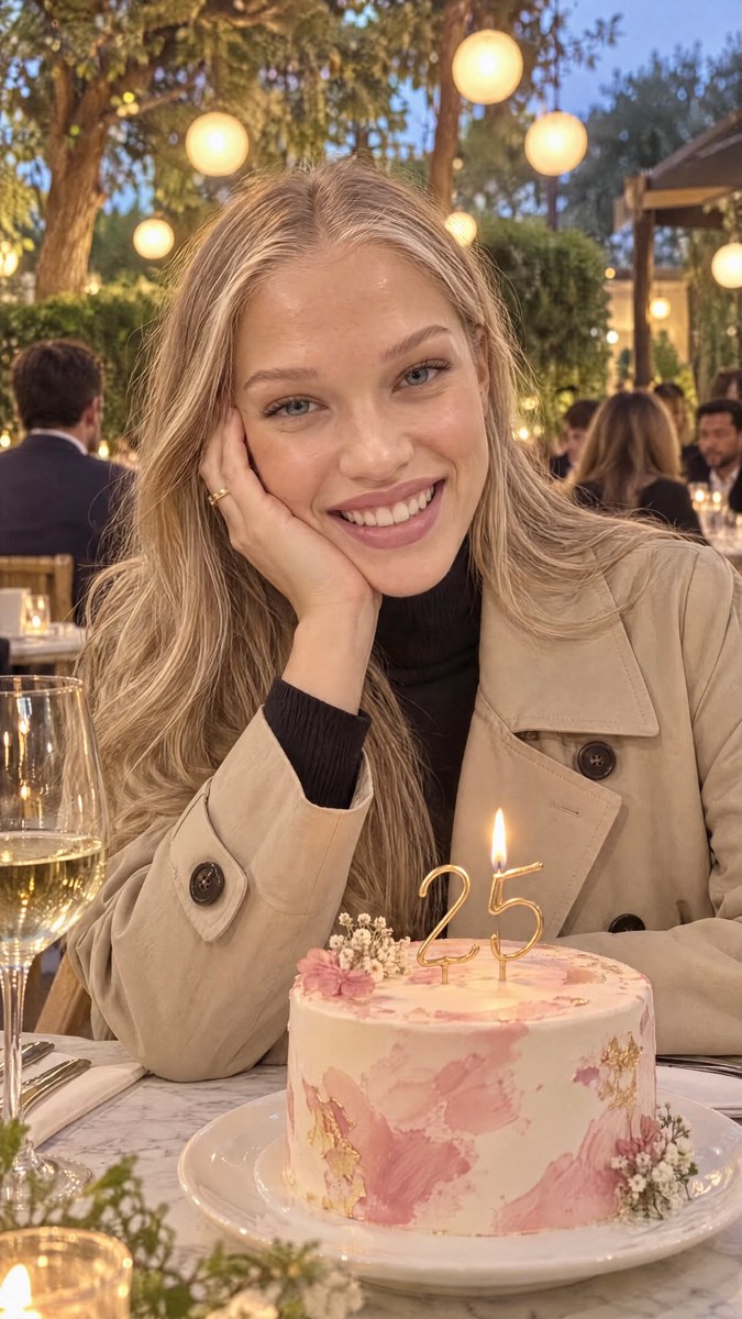 Candid Birthday Portrait on a Restaurant Terrace output 2