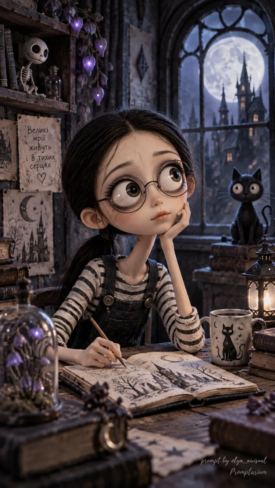 Tim Burton–Style Stop-Motion Character output 3