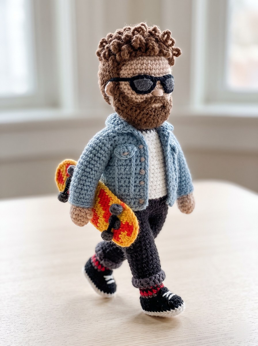 Turn a Reference Photo into a Crocheted Doll Photograph output 1