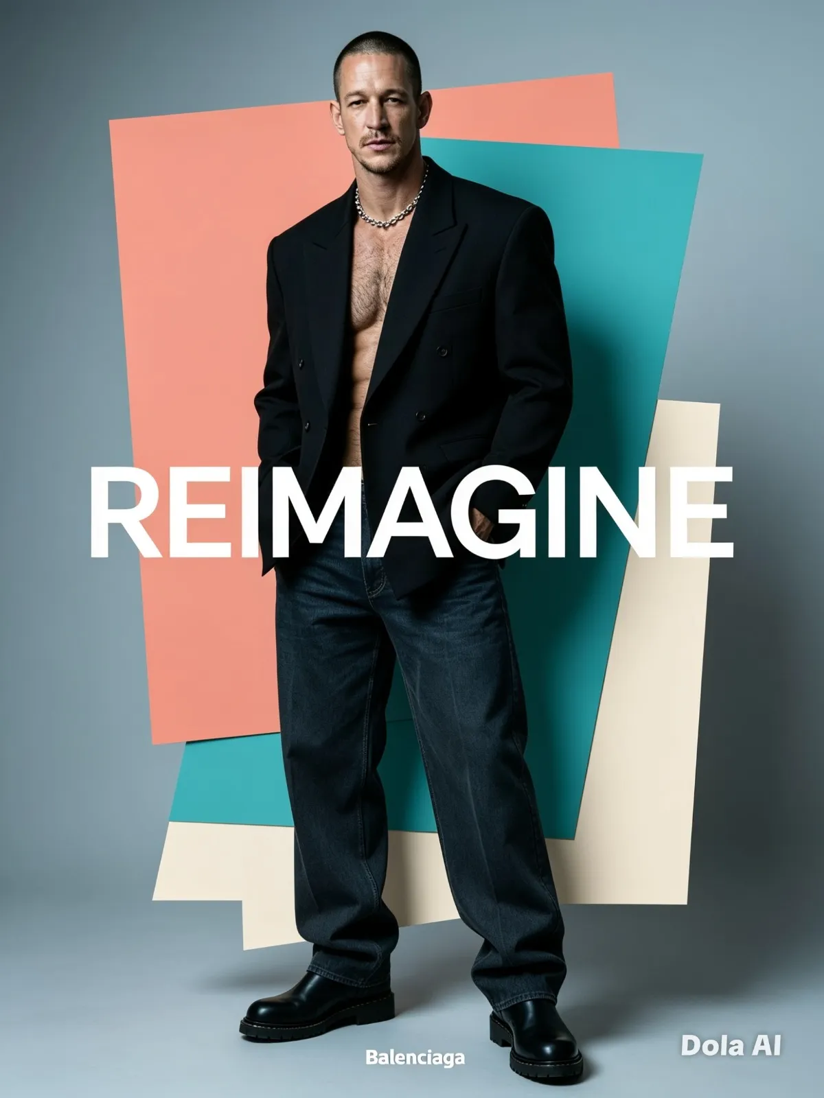 Luxury Fashion Campaign Poster from a Reference Photo output 7