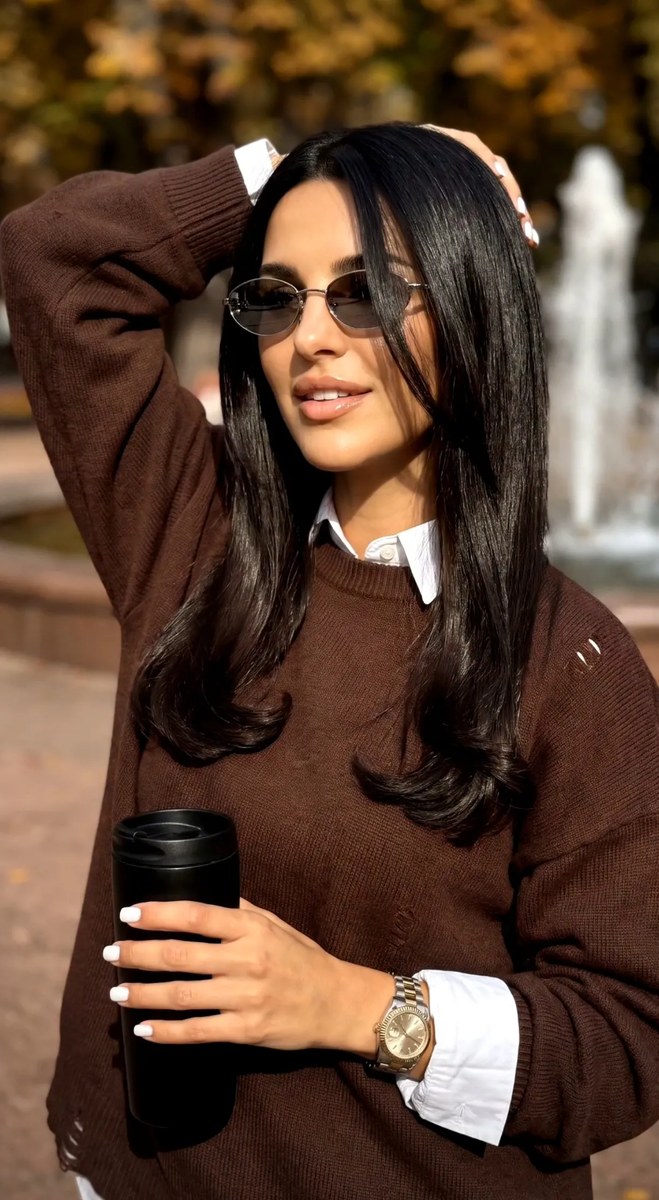 Hyperrealistic Autumn Portrait with a Travel Mug output 1