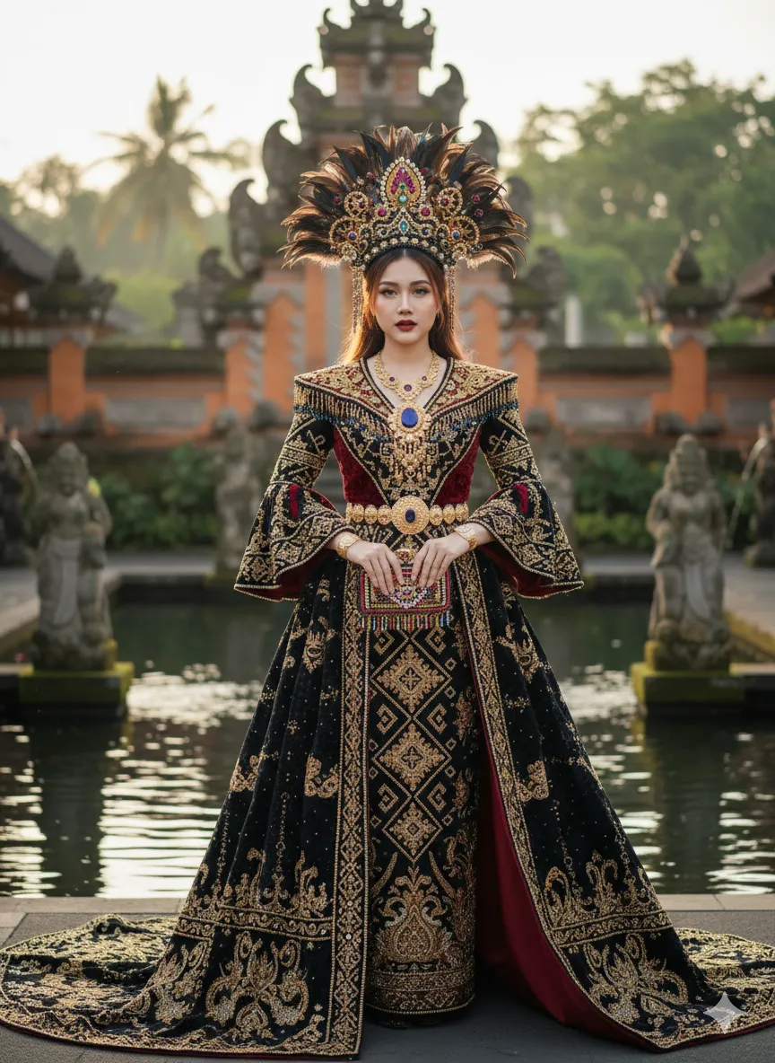 Borneo Kalimantan Royal Fashion Portrait