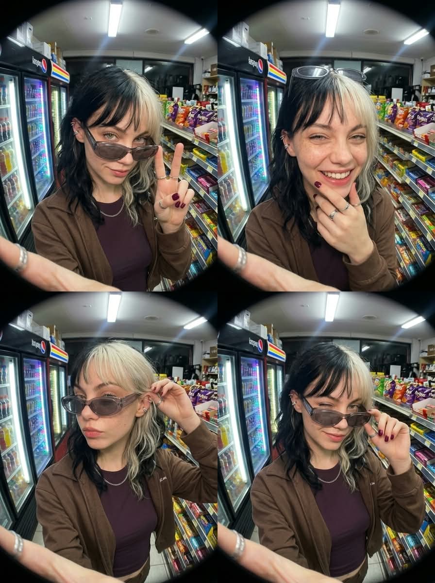 Convenience Store Fisheye Selfie output 4