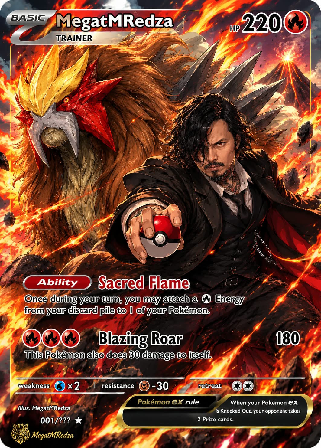 Full-Art Pokémon TCG Trainer-and-Pokémon Card output 1