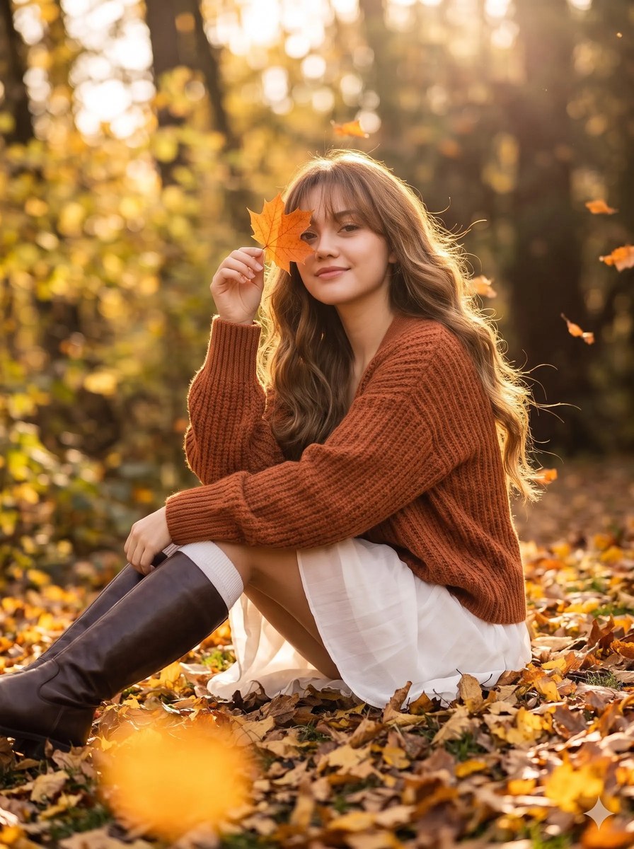 Golden-Hour Autumn Forest Portrait output 3