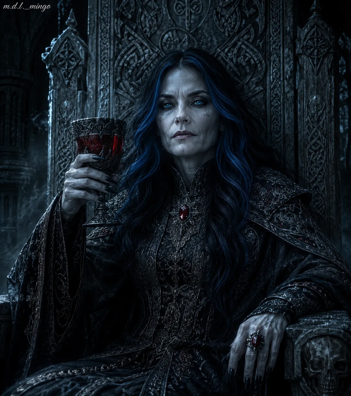 Gothic Vampire Lord Portrait output 2