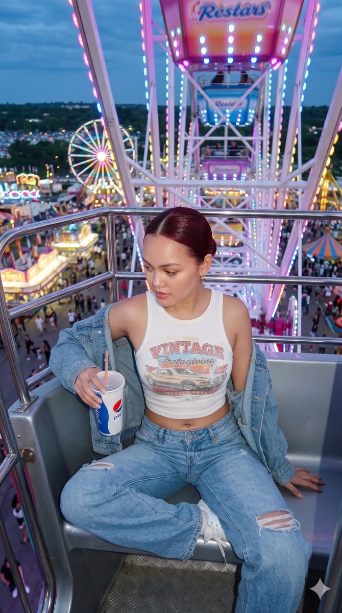 Ferris Wheel Carnival Portrait output 2