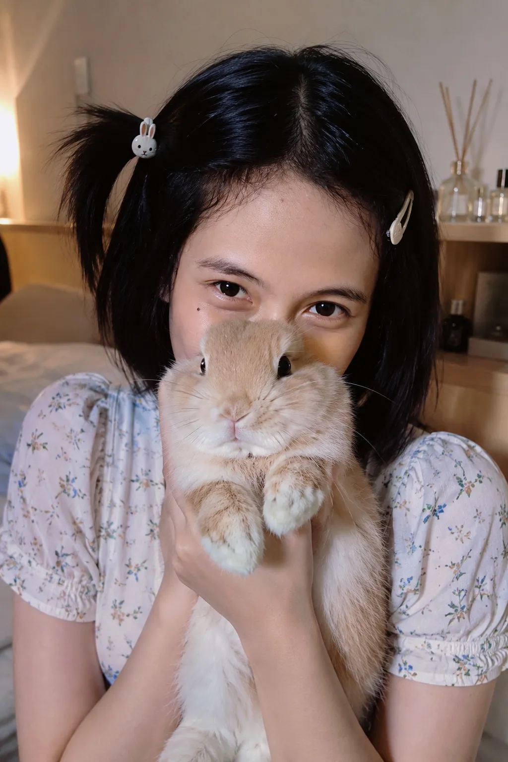 Whisper of the Velvet Bunny — Editorial Portrait output 1