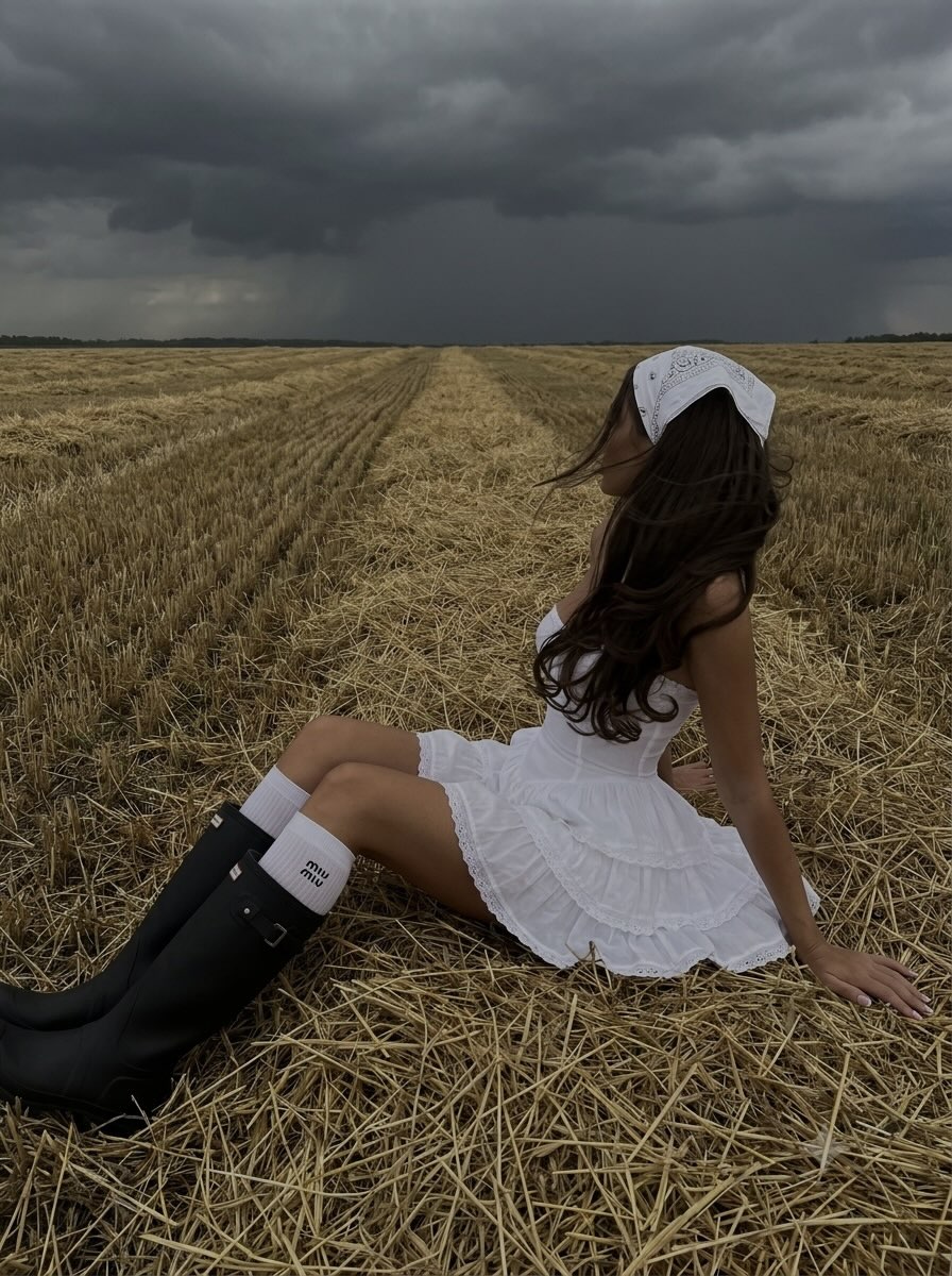 Stormy Hayfield Fashion Portrait