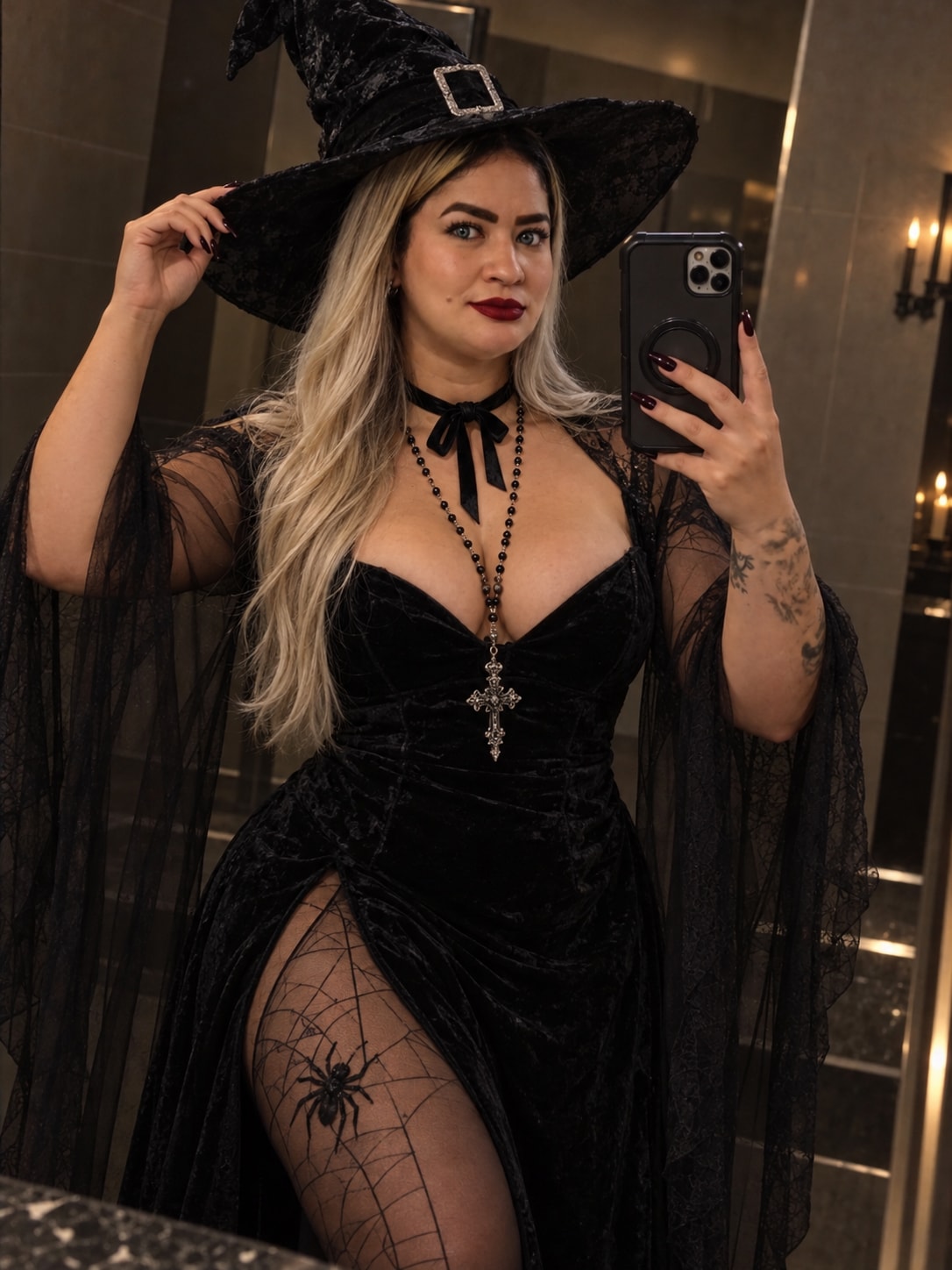 Dark Romance Witch Mirror Selfie output 3
