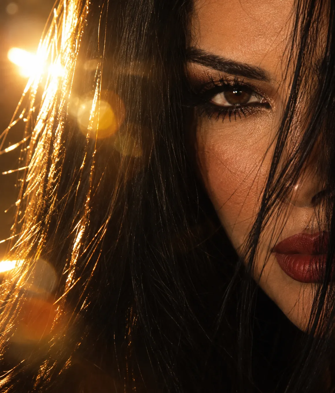 Moody Cinematic Close-Up Portrait output 2