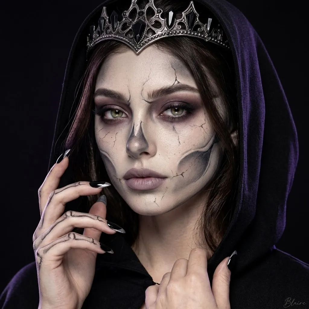 Grim Reaper Queen Halloween Portrait