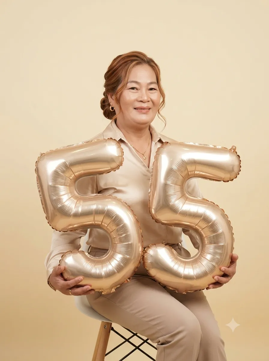 Elegant 55th Birthday Studio Portrait output 2